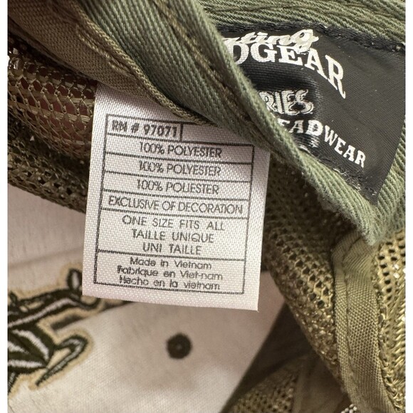 Wyoming Cowboys Mossy Oak Camo Hat Mesh Olive Green Adjustable Captivating HG - Picture 8 of 10